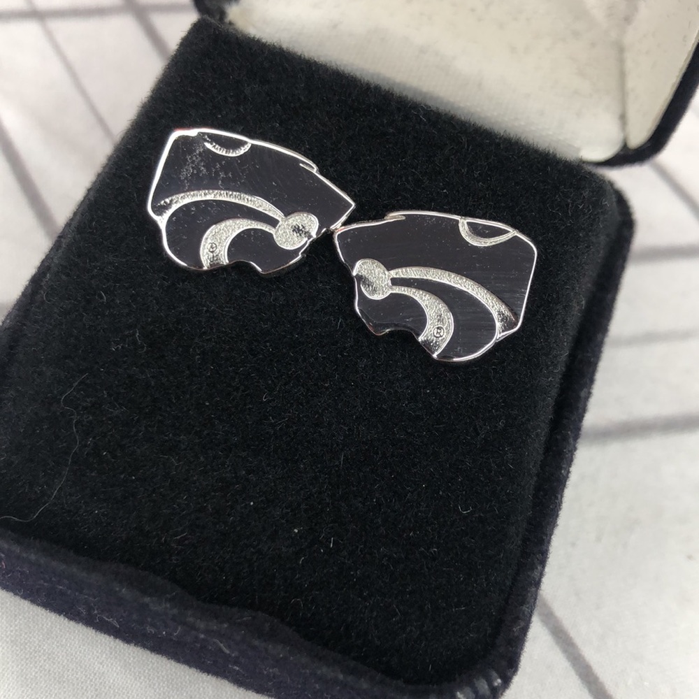 NWT Kansas State wildcats earrings - Picture 2 of 3